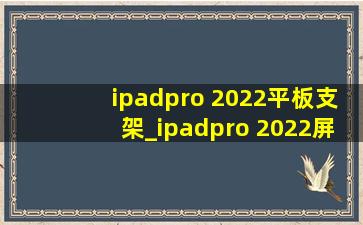 ipadpro 2022平板支架_ipadpro 2022屏幕拖影